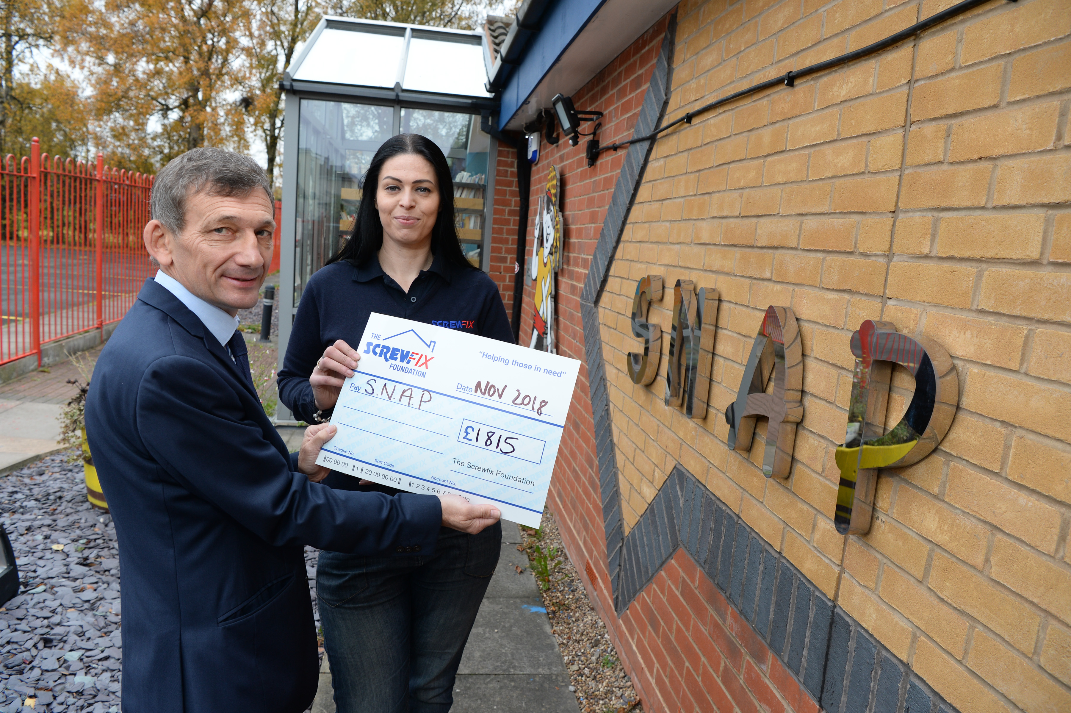SNAP Cannock gets a helping hand from the Screwfix Foundation