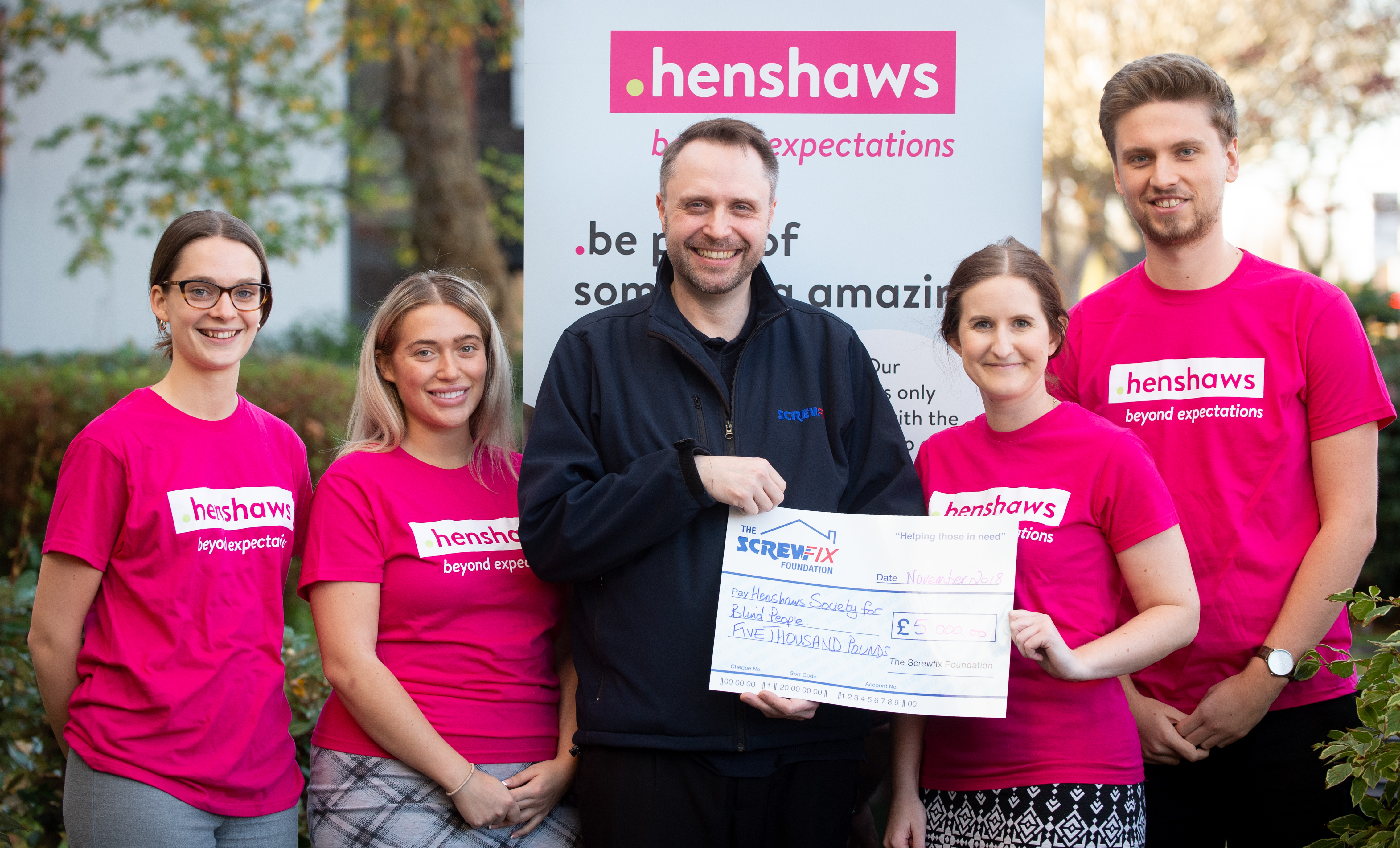 The Screwfix Foundation supports Henshaws Society for the Blind at their Harrogate centre