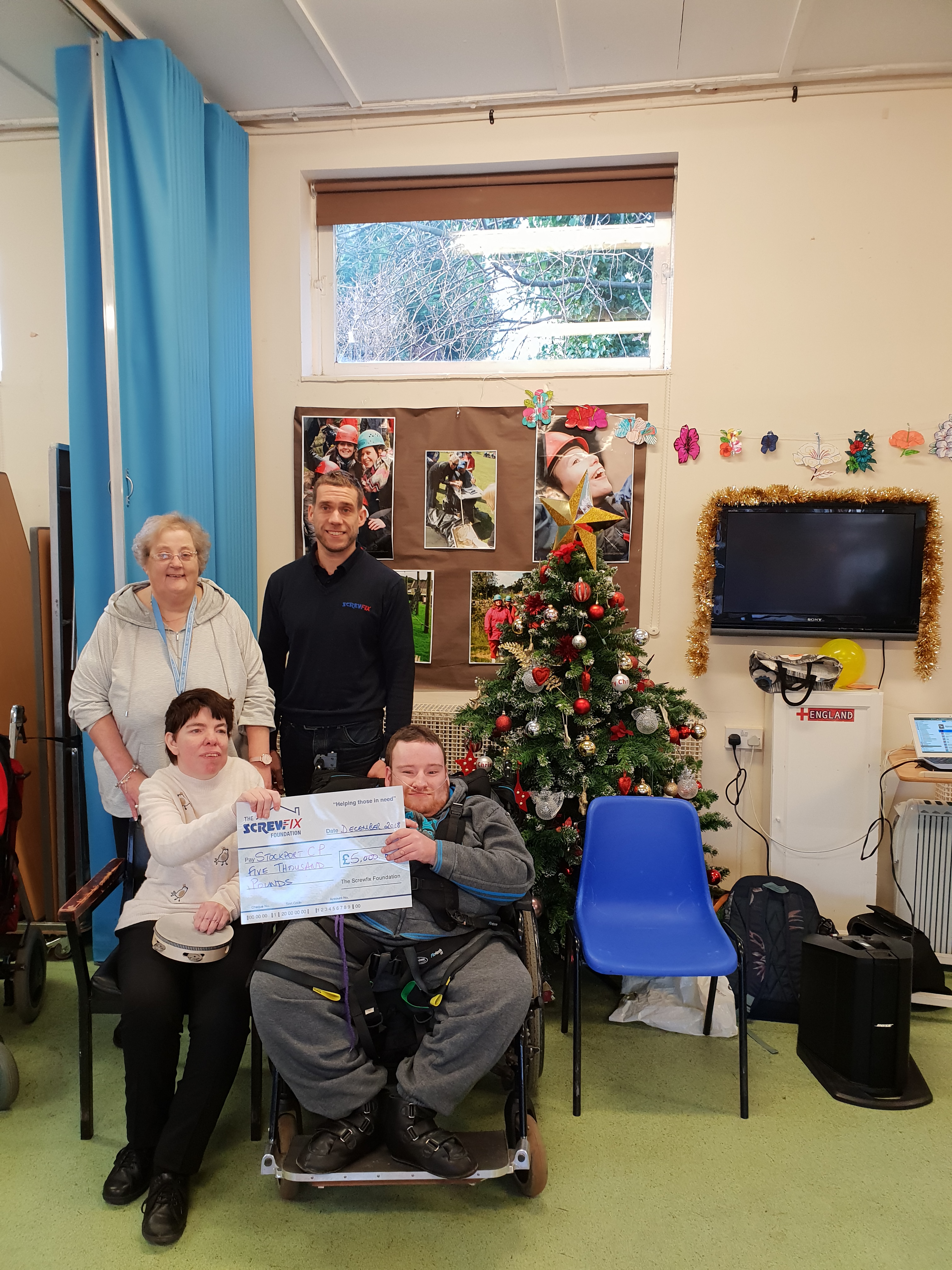 Stockport CP Society gets a helping hand from the Screwfix Foundation