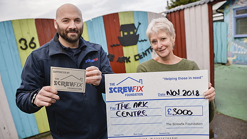 The Ark Centre gets a helping hand from the Screwfix Foundation