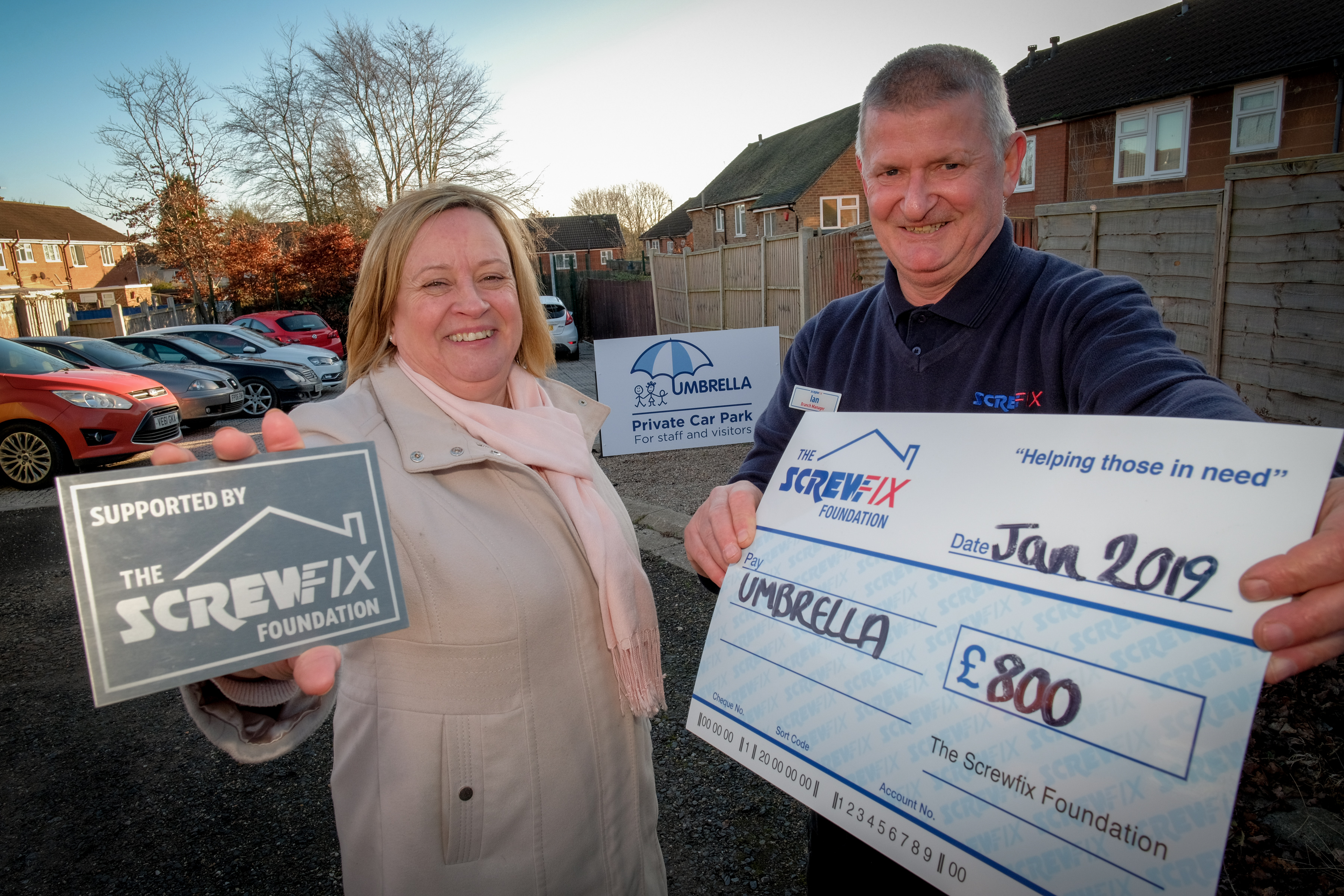 Umbrella gets a helping hand from the Screwfix Foundation