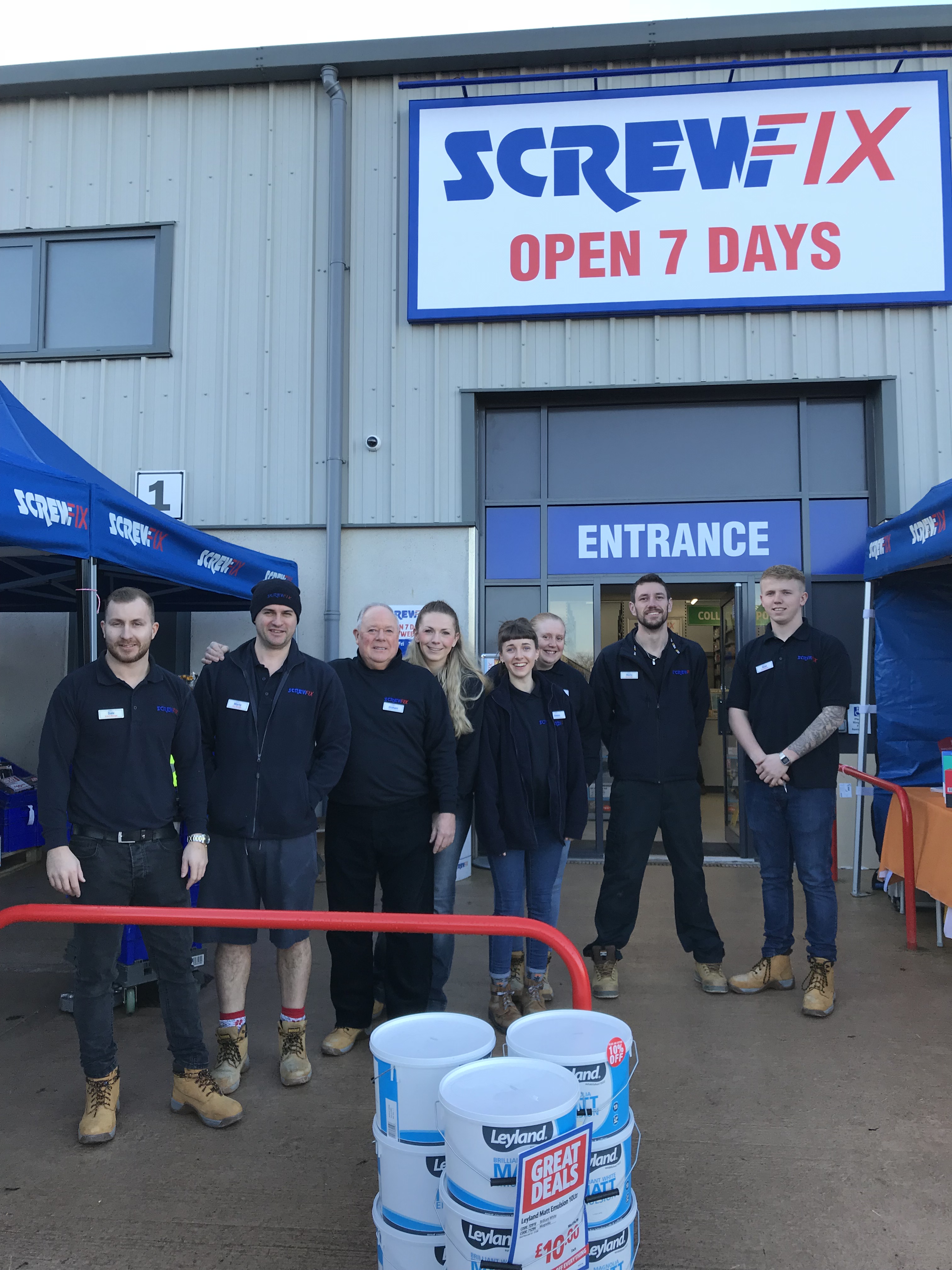 Ilminster Celebrates New Screwfix Store Opening
