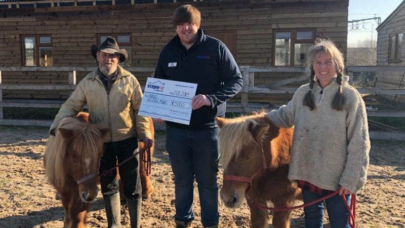 Horses Helping People receives funding from the Screwfix Foundation