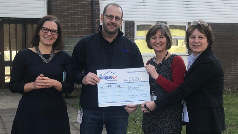 I Can gets a helping hand from the Screwfix Foundation