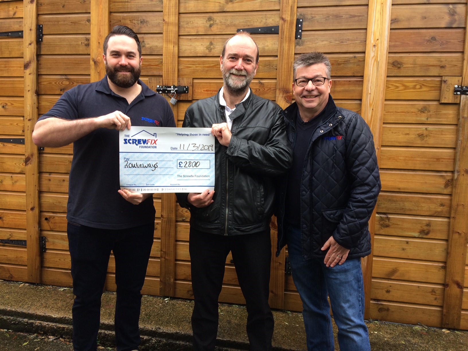 Routeways gets a helping hand from the Screwfix Foundation