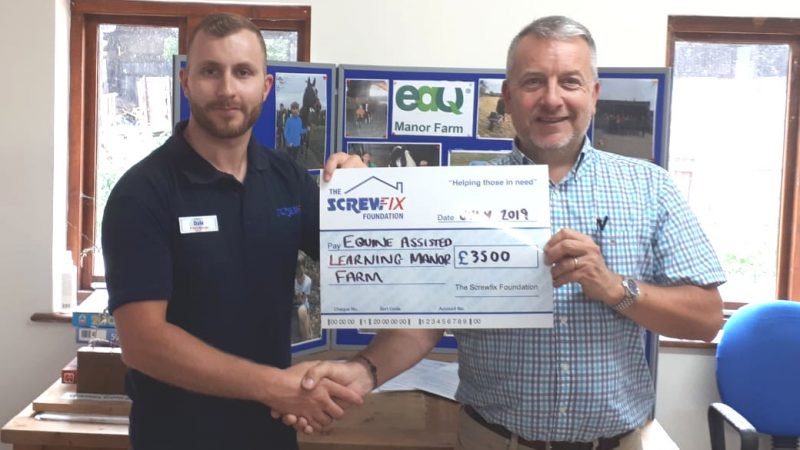 The Screwfix Foundation supports EAQ Manor Farm CIC in Ilminster