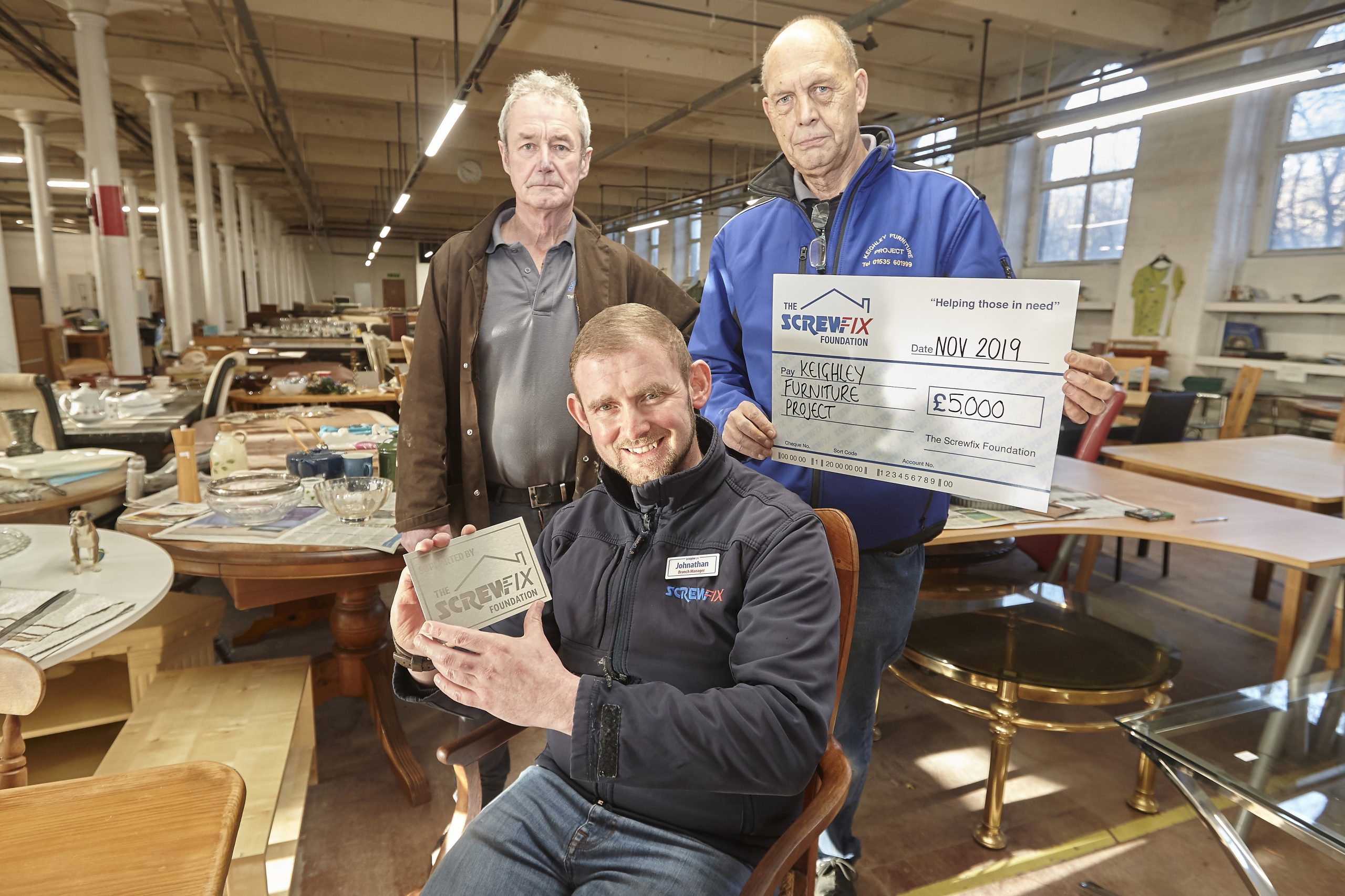 The Screwfix Foundation supports Keighley Furniture Project – Screwfix ...