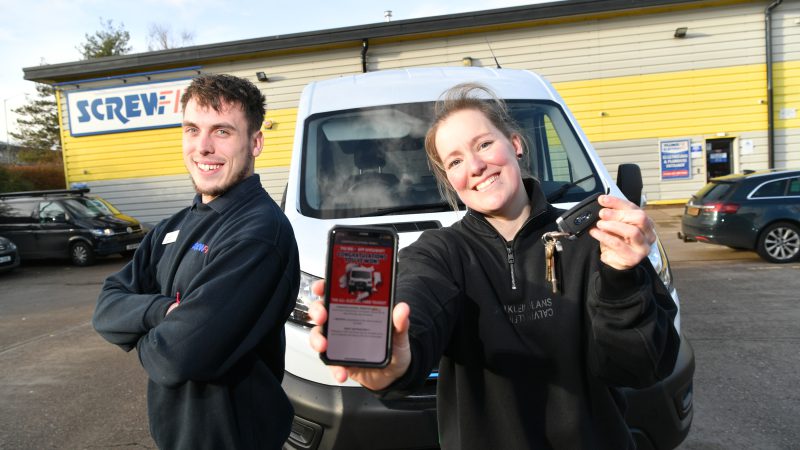 Screwfix customer from Leamington Spa wins a brand-new electric van by purchasing on the app