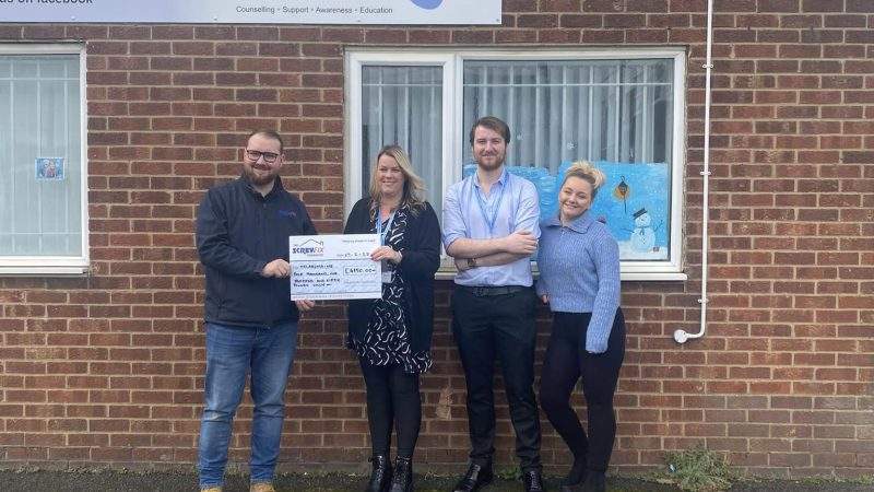 Birtley-based charity receives £4150 grant from the Screwfix Foundation to renovate counselling rooms