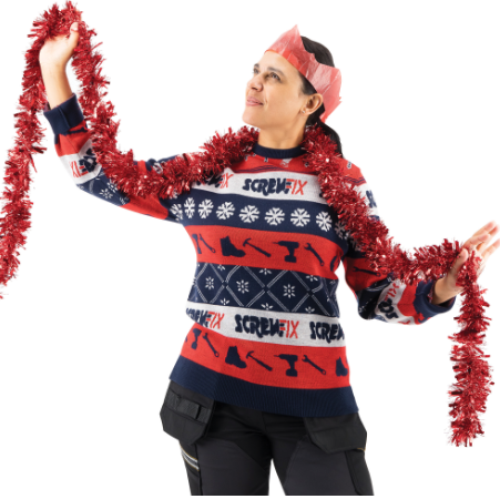Yule love the all-new Screwfix Christmas jumper!