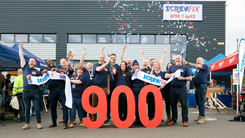 Screwfix marks new milestone by opening its 900th store